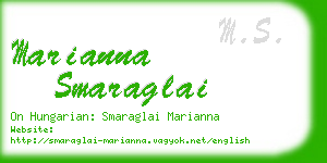 marianna smaraglai business card